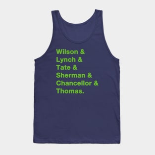 2013 Seattle Seahawks Green Tank Top